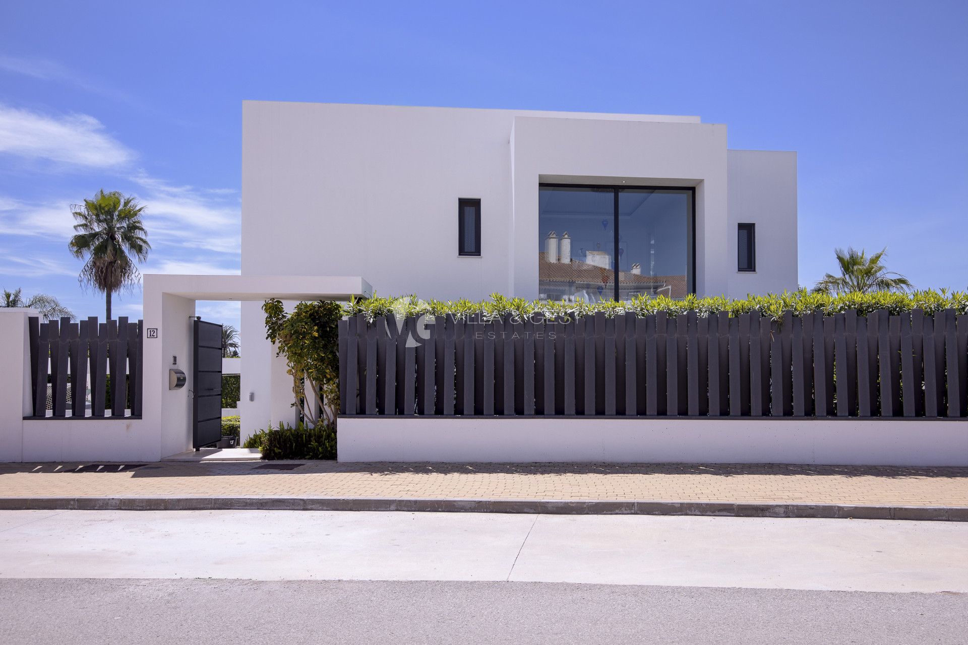 Very Private Contemporary Villa in the New Golden Mile with Sea Views